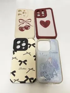 iPhone 15 pro ケース 4つ まとめ売り 韓国風 スマホケース
