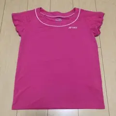 YONEX レディースウェア　ピンク フリル袖 Lサイズ