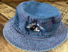 ミニーマウス デニムバケットハット