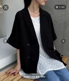 美品　CIAOPANIC TYPY テックリネン半袖シャツジャケットのサムネイル