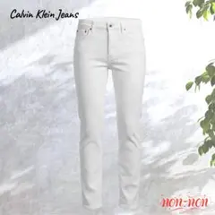 Calvin Klein Jeans スリムフィットパンツ 白 W31 L32のサムネイル
