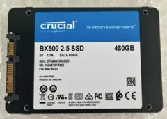 Crucial BX500 480GB SSD 健康度94%のサムネイル