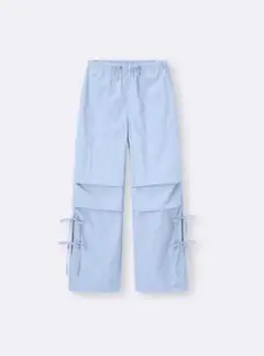 ★美品★　GU　 テックプルオンパンツ　サイズM　ライトブルー