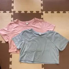 SHEIN Tシャツ 2枚セット 140cm ピンク ブルー