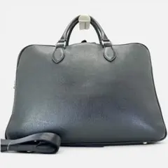 美品 バーニーズニューヨーク ビジネスバッグ 2way A4可 シボ革 肩掛けのサムネイル