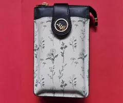 花柄スマホショルダーバッグ