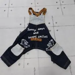 〚ほぼ新品〛Chip 'n' Dale 犬用デニム風オーバーオール