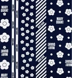 マリークワント♥️オックス生地　　新色　ネイビー　ストライプ柄