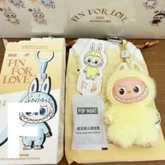 ラブブ LABUBU PIN FOR LOVE イニシャルアルファベット F