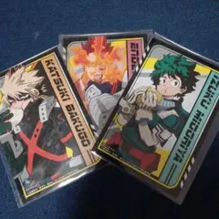 僕のヒーローアカデミア ポストカード 緑谷出久 爆豪勝己 轟炎司 3点セット