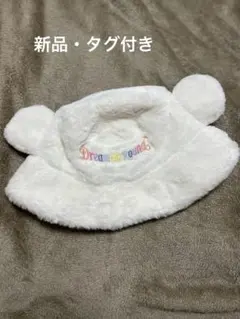 【新品・タグ付き】ディズニー　40周年　バケハ　もこもこ　ファンキャップ