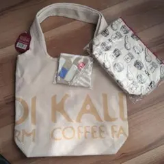 カルディ　福袋トートバッグ＆手ぬぐいエコバッグ、ケンタッキー　トートバッグ