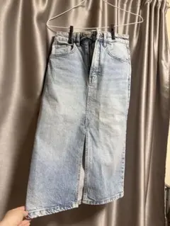 ZARA デニムタイトスカート ライトブルーXS