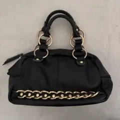 00s archive leather handbag goldring y2k
