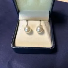 k18WG♥アコヤ パールピアス ダイヤ付♥天女タイプ おまけ有 - メルカリ