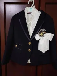 ネイビー ジャケット リボン付き