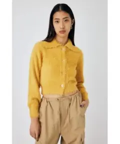 moussy マウジー　feather yarn nit フェザーヤーンニット