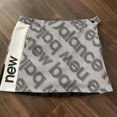 New Balance プリーツスカート 白黒 サイズ2