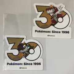 韓国限定 ポケモン メガフェスタ 30周年 ランダムステッカー
