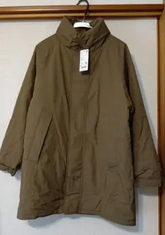 【新品未使用】UNIQLO 防風パデッドコートブラウン Sサイズ