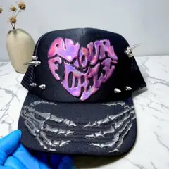 k*s様 FUCK MY LIFE メッシュキャップ 黒 - メルカリ