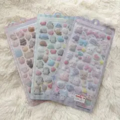 【正規品/新品】ふわふわドロップシール しろくろ ねこねこ うみうみ ぬいぬい