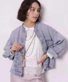 新品タグ付き アルページュストーリー ノーカラーGジャン S