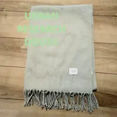 URBAN RESEARCH DOORS ベージュストール フリンジ付き