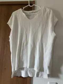 アメリカンホリック　ホワイト Vネック 半袖Tシャツ