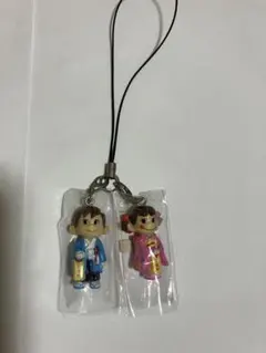 【新品未使用】不二家 ペコちゃん ポコちゃん 七五三 ストラップのサムネイル