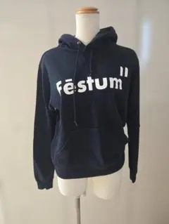 jellan パーカー ネイビー festum ロゴ入り