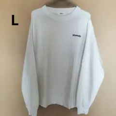 トレーナー　WEGO physically スウェット ホワイト　白　春　薄手