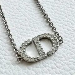 美品✨Dior ディオール ネックレス CDロゴ クリスタル ラインストーン