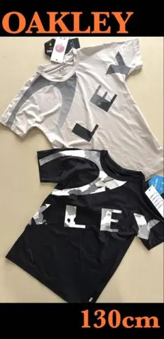 新品タグ付き　130cm オークリーOAKLEY ジュニアTシャツ2枚セット