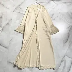 A19282 未使用 RHC 22SS クロシェロングカーディガン ベージュXSのサムネイル