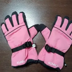 IGNIO ピンク 5本指グローブ 150サイズ