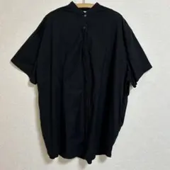 HAREスタンドカラーオーバーサイズ黒シャツのサムネイル