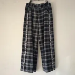 チェック柄ワイドパンツ DEARLY BLUE CROSS GIRLS