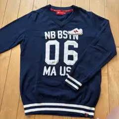 New Balance golf レディース ネイビー Vネックセーター