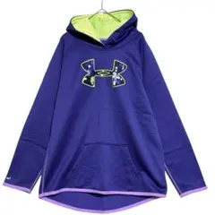 アンダーアーマー　裏ボア ロゴプリントパーカー　150相当