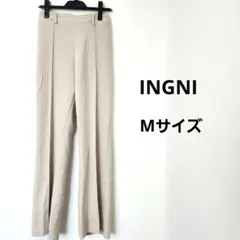 未使用✨INGNI ベージュ ワイドパンツ ウエストゴム スラックス