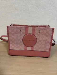 COACH デンプシートートバッグ ピンク 2WAY