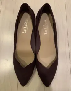 【美品】LE TALON ルタロン スエードパンプス　ブラウン 24.5cm