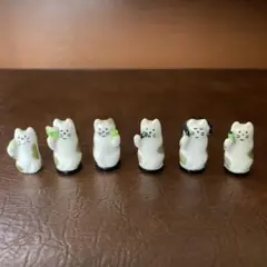 しみじみ緑茶　猫キャラクター6匹セット　サントリー　2000年