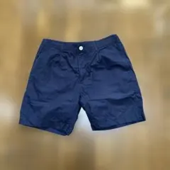 ネイビー ショートパンツ ウエストゴム