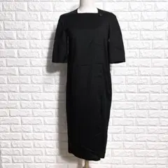 5363 東京ソワール ワンピース 9号 ブラック フォーマル 日本製 冠婚葬祭のサムネイル