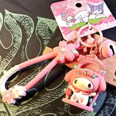 マイメロディ サンリオ キーホルダー ビーズチェーン付き 単品 海外正品