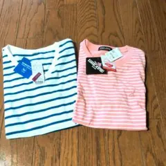 【新品】トップバリュー　カンゴール　ボーダーTシャツ２枚セットのサムネイル