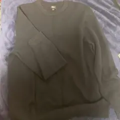 UNIQLO ダークグレー クルーネックセーター L 学生 メンズ 丸首