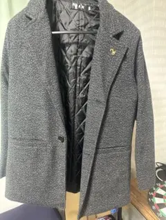 グレー ヘリンボーン チェスターコート